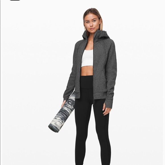 lululemon athletica Jackets & Blazers - New Heather Speckled Black Lululemon Scuba Hoodie